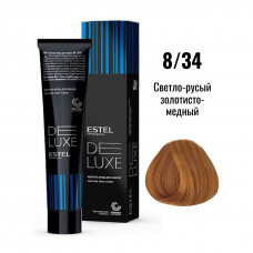 Estel De Luxe Краска-уход 8/34 Светло-русый золотисто-медный, 60мл