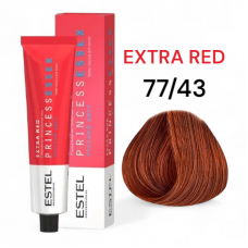 Estel Princess Essex EXTRA RED Крем-краска 77/43 эффектная румба, 60мл.