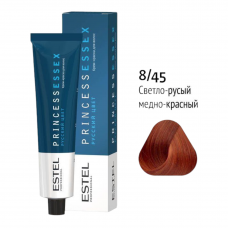 Estel Princess Essex Крем-краска 8/45 светло-русый медно-красный авантюрин, 60мл.