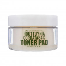 DERMA FACTORY Тонер-пэды для лица с экстрактом цветка хауттюйнии - Houttuynia cordata 84% toner pad, 150мл