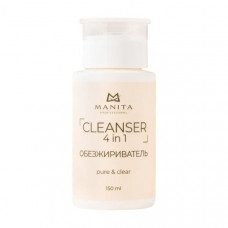 Manita Professional Обезжириватель для ногтей универсальный 4-в-1 Pure Clear, 150 мл