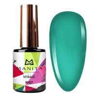 Manita Professional Гель-лак для ногтей c эффектом витража - Vitrage №07, изумрудный, 10 мл