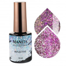 Manita Professional Гель-лак для ногтей светоотражающий с хлопьями юки - Multichrome Reflective №07, 10 мл