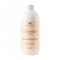 Manita Professional Обезжириватель для ногтей универсальный 4-в-1 Pure Clear, 500 мл