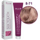 Ollin professional SILK TOUCH 8/71 светло-русый коричнево-пепельный, стойкий безаммиачный краситель для волос, 60мл