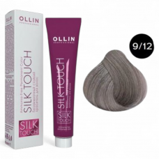 Ollin professional SILK TOUCH 9/12 блондин пепельно-фиолетовый, стойкий безаммиачный краситель для волос, 60мл