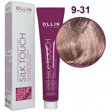 Ollin professional SILK TOUCH 9/31 блондин золотисто-пепельный, стойкий безаммиачный краситель для волос, 60мл