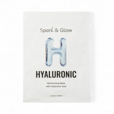 Spark&Glow Маска тканевая для лица увлажняющая - Moisturizing mask with hyaluronic acid, 25мл